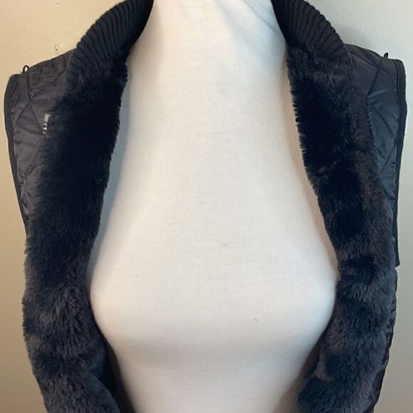 Alpha Industries The N-3B “SLY” Black Faux Fur Lined Quilted Vest (Size: Small) - Picture 16 of 16